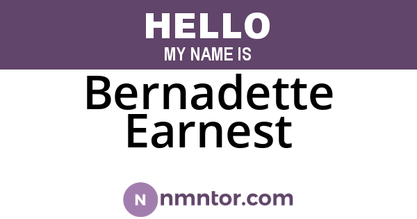 Bernadette Earnest