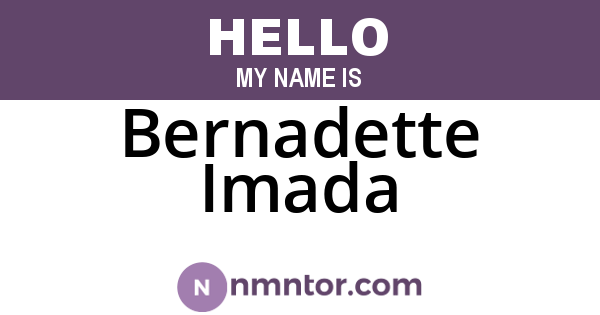 Bernadette Imada