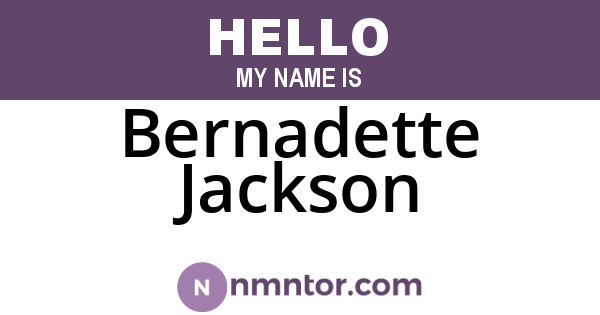 Bernadette Jackson