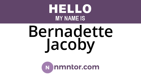 Bernadette Jacoby