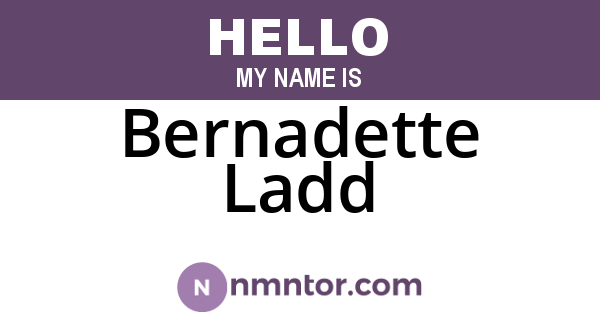 Bernadette Ladd