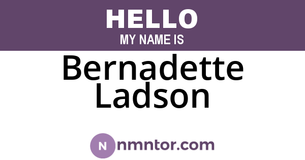 Bernadette Ladson