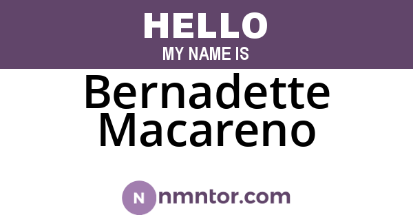 Bernadette Macareno