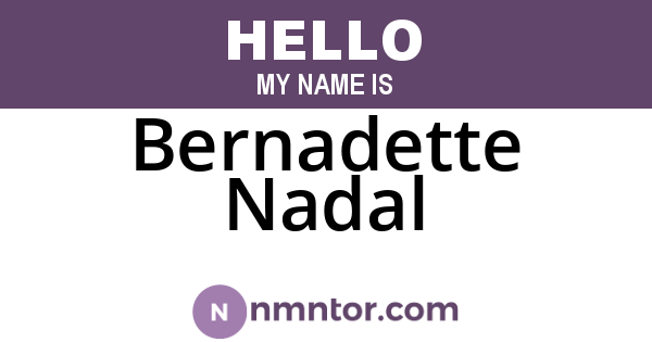Bernadette Nadal