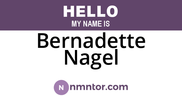 Bernadette Nagel