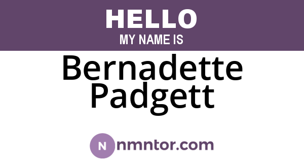 Bernadette Padgett