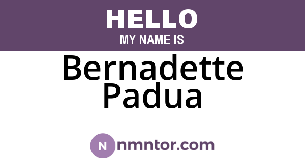 Bernadette Padua
