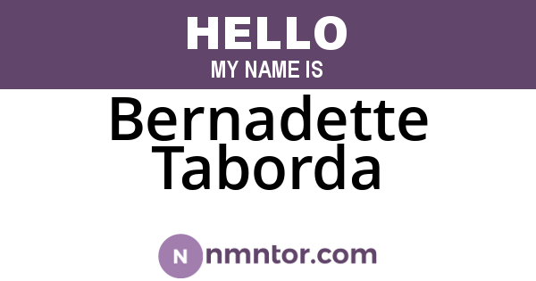 Bernadette Taborda
