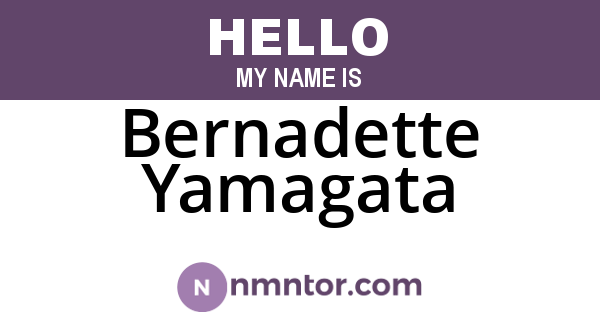 Bernadette Yamagata