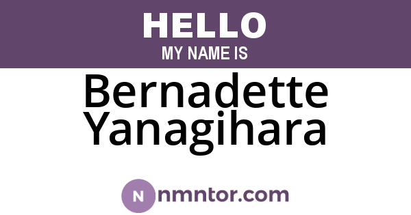 Bernadette Yanagihara