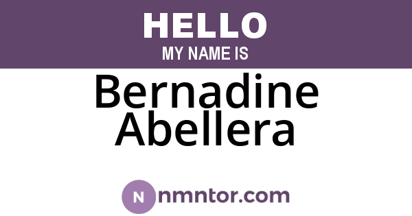 Bernadine Abellera
