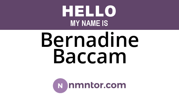 Bernadine Baccam