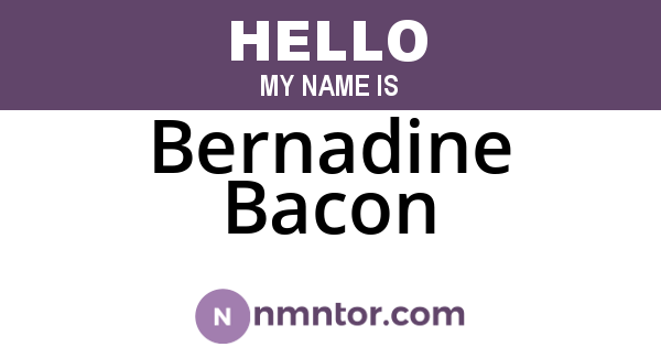 Bernadine Bacon