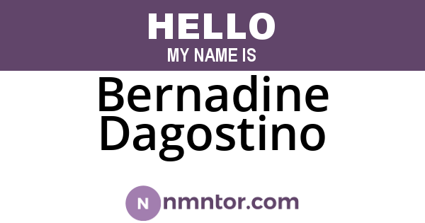 Bernadine Dagostino