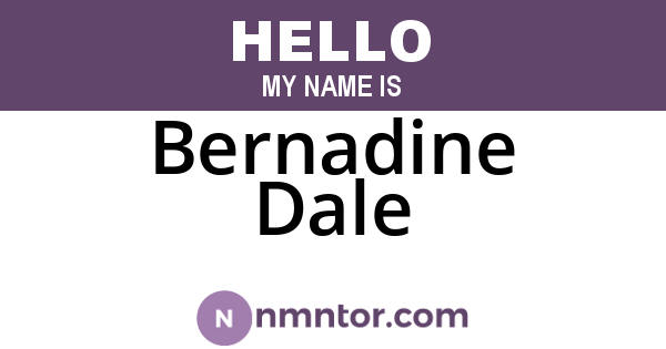 Bernadine Dale