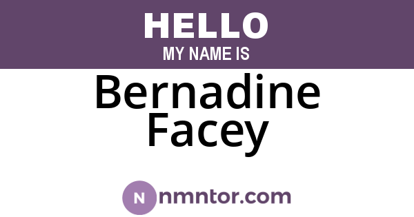 Bernadine Facey