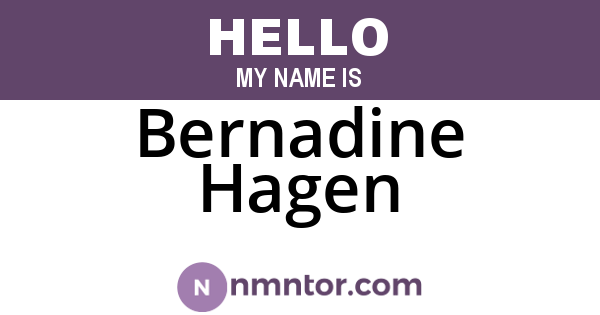Bernadine Hagen