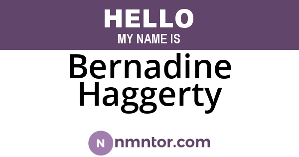 Bernadine Haggerty