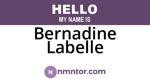 Bernadine Labelle