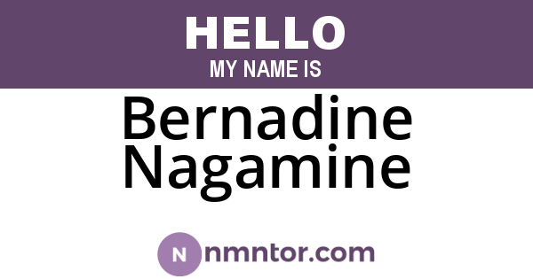 Bernadine Nagamine