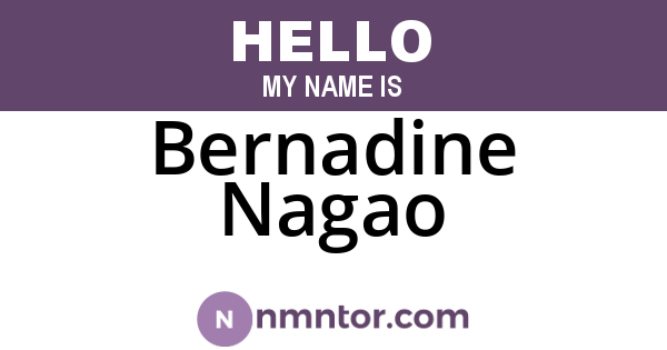 Bernadine Nagao