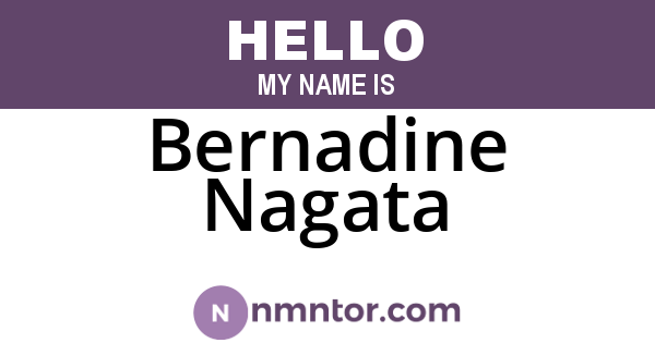 Bernadine Nagata