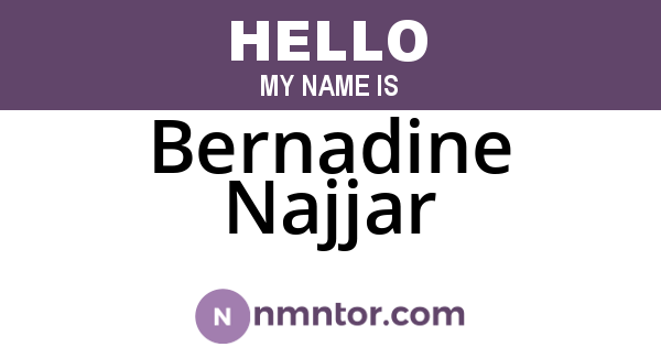 Bernadine Najjar