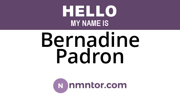 Bernadine Padron