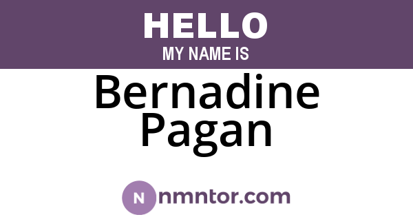 Bernadine Pagan