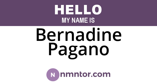 Bernadine Pagano
