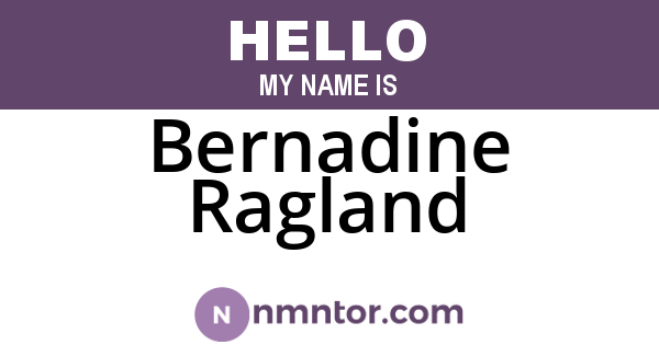 Bernadine Ragland