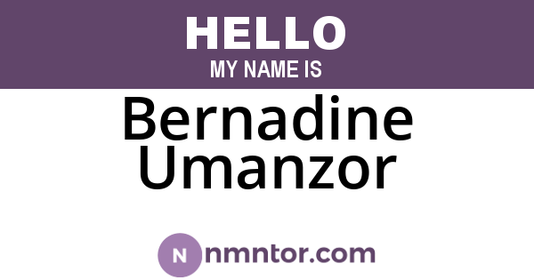 Bernadine Umanzor