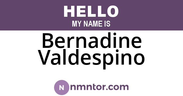 Bernadine Valdespino
