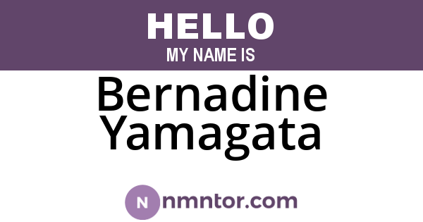 Bernadine Yamagata