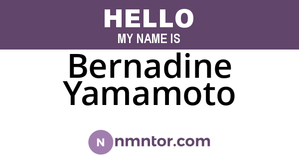 Bernadine Yamamoto