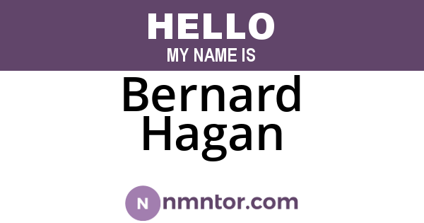 Bernard Hagan