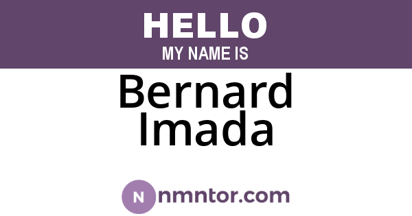 Bernard Imada