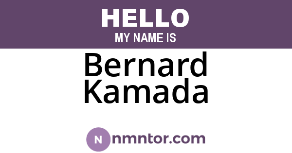 Bernard Kamada