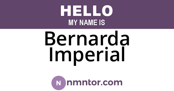 Bernarda Imperial