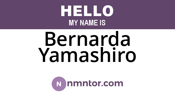 Bernarda Yamashiro
