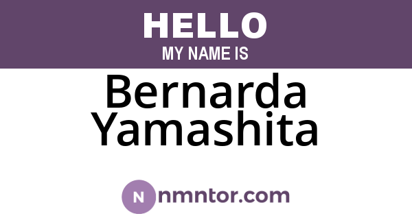 Bernarda Yamashita