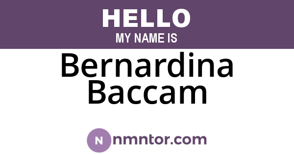 Bernardina Baccam