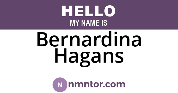 Bernardina Hagans