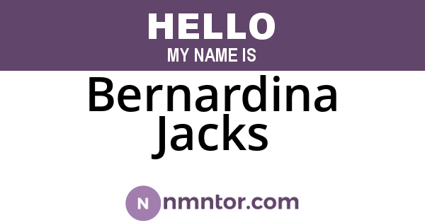 Bernardina Jacks