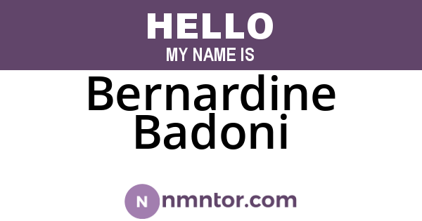 Bernardine Badoni