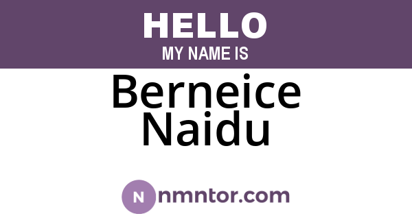 Berneice Naidu