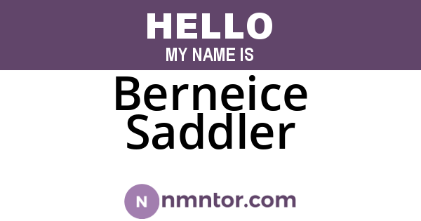 Berneice Saddler
