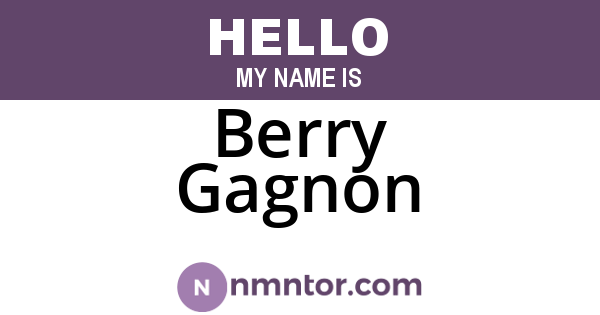 Berry Gagnon