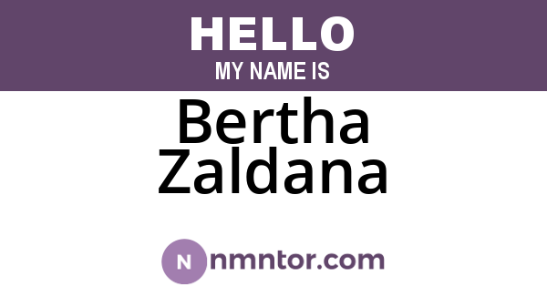 Bertha Zaldana