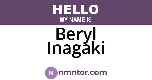 Beryl Inagaki